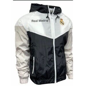 Official Real Madrid FC Hooded Rain Jacket - Icon Sports Fan Gear